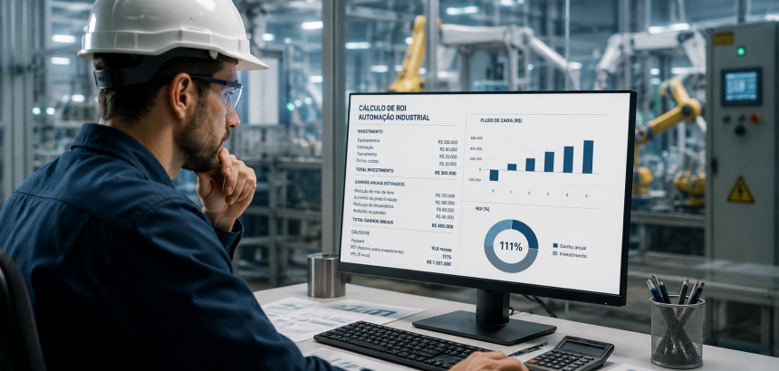 Como calcular o ROI da automação industrial antes de aprovar o orçamento