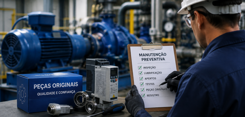 Manutenção preventiva com peças originais como reduzir paradas não programadas