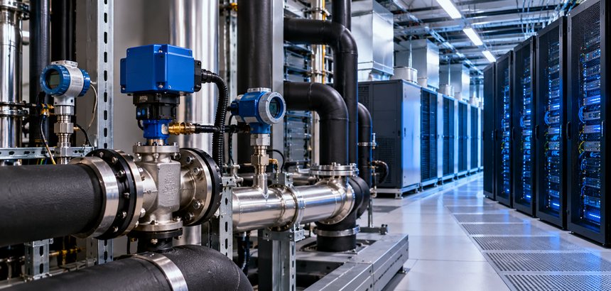 Refrigeração e climatização em data centers: como sensores e válvulas atuam